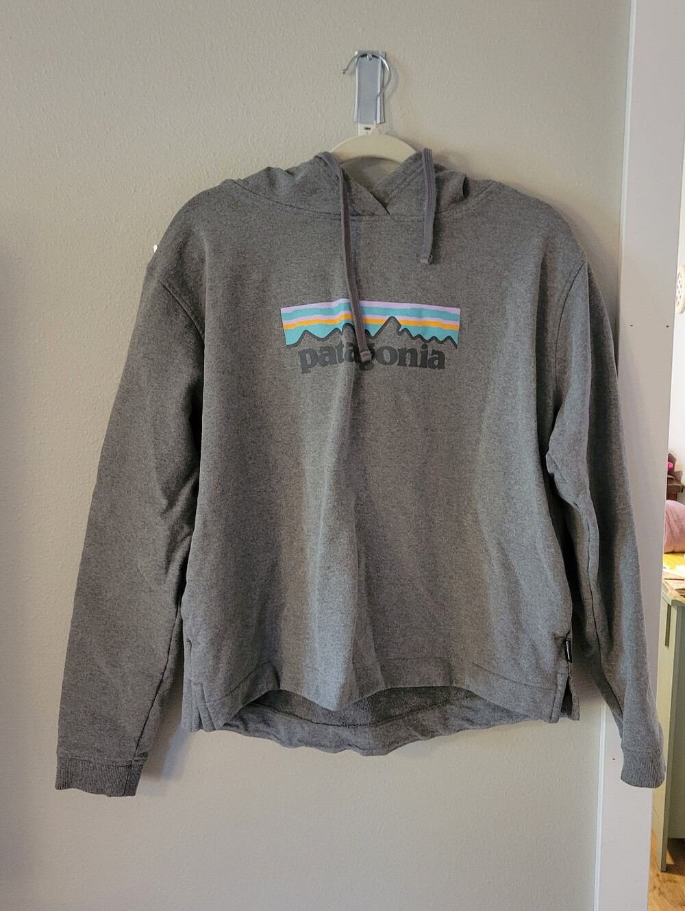 Patagonia Gray Logo Hoodie - XL